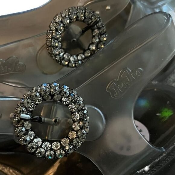 AlexaChung JuJu Jellies Smoke Gray Heeled Jelly Shoes UK 5 / US 7 - Picture 8 of 13